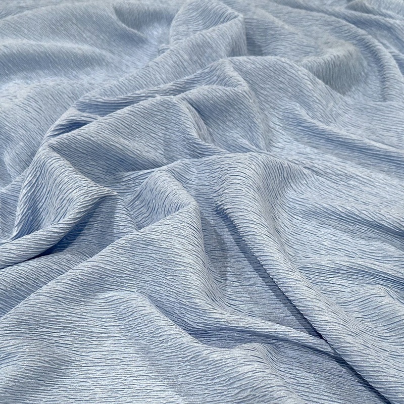 Bella Crepe Drapery Panel in Baby Blue