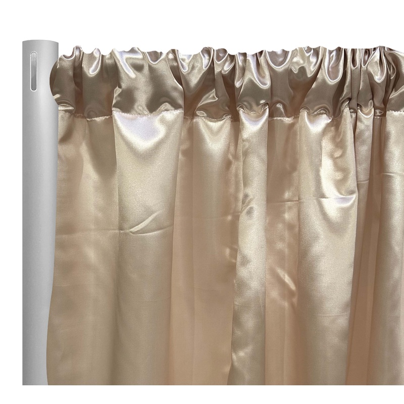 Bridal Satin Drapery Panel in Champagne 117