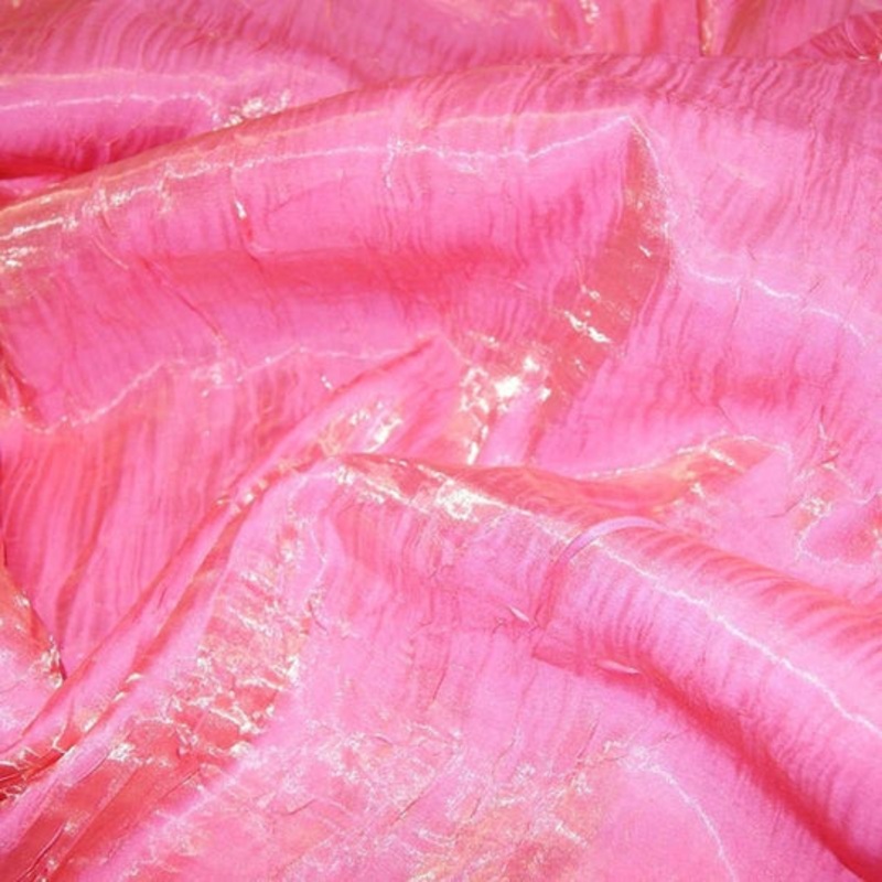 Crush Shimmer (Galaxy) Drapery Panel in Flamingo Pink 33