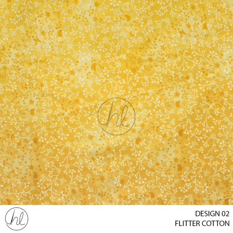 FLUTTER COTTON 781 YELLOW 150CM PER M