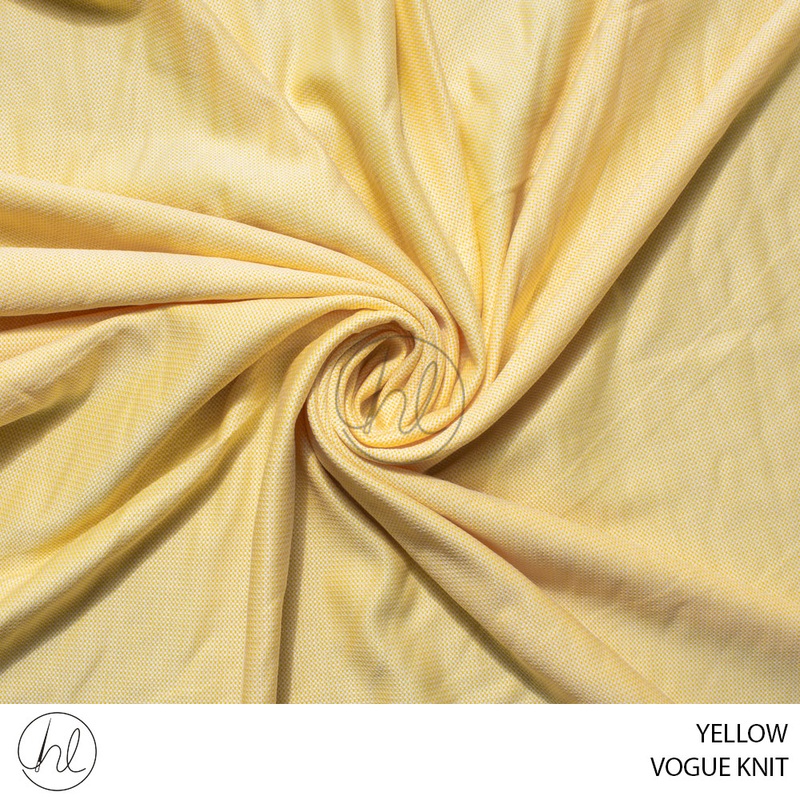 KNIT FABRIC 59 YELLOW 150CM PER M