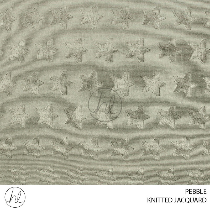 KNITTED JACQUARD 51 PEBBLE 150CM PER M