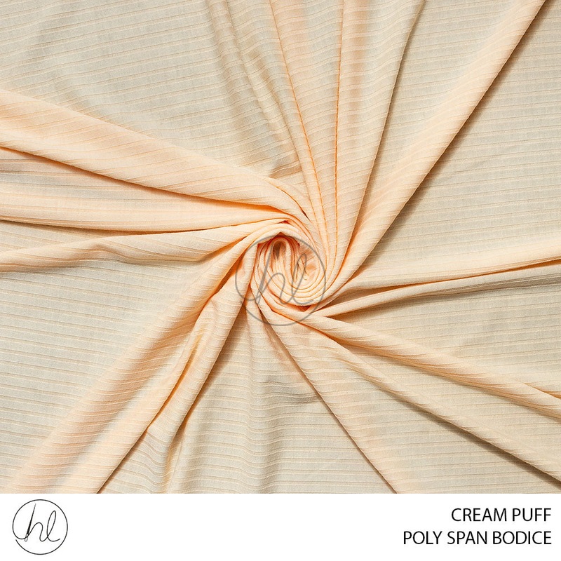 POLY SPAN BODICE 51 CREAM PUFF 150CM PER M