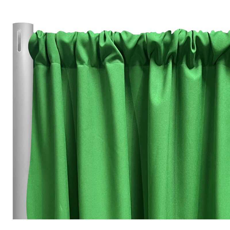 Premium Poly (Poplin) Drapery Panel in Green 1728