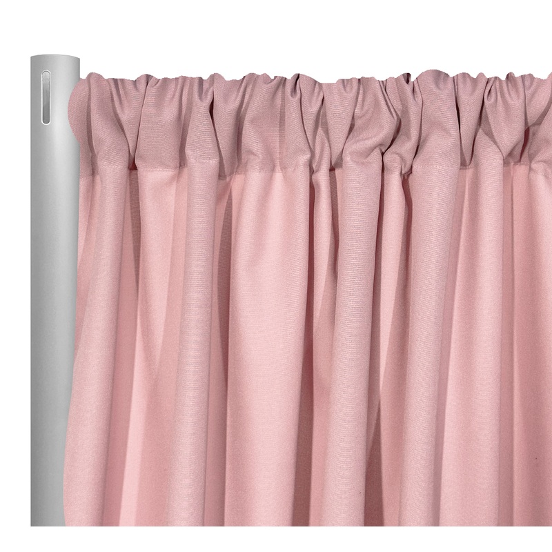 Premium Poly (Poplin) Drapery Panel in Pink Salmon 1720