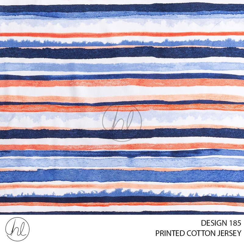 PRINTED COTTON JERSEY 51 BLUE 150CM PER M