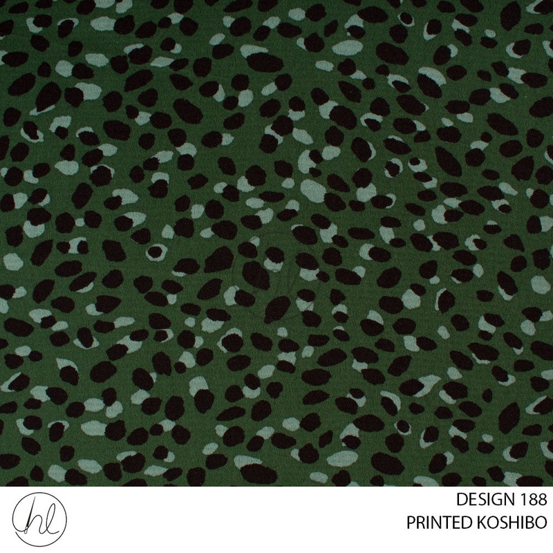 PRINTED KOSHIBO 51 BOTTLE GREEN DESIGN 188 150CM