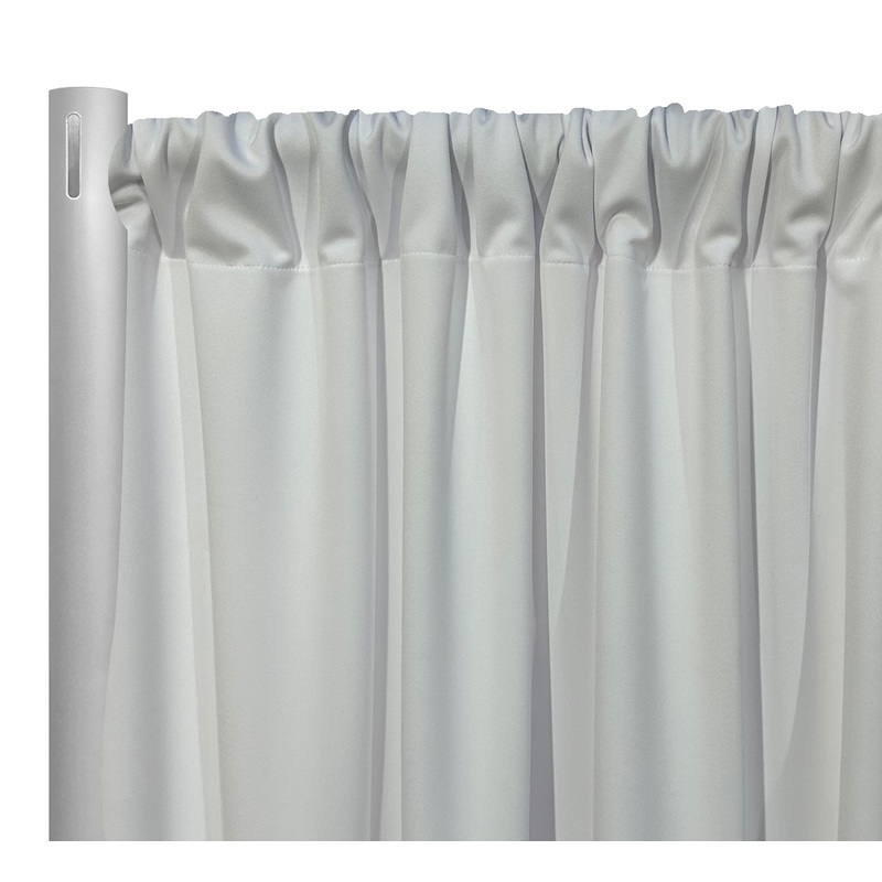 Scuba (Wrinkle-Free) Drapery Panel in White