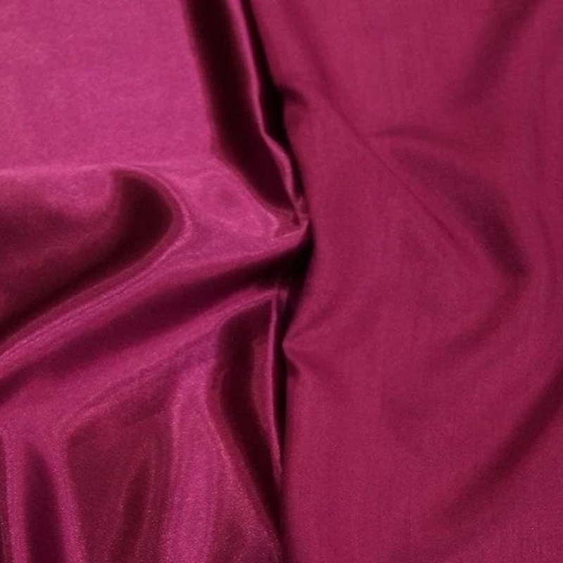 Shantung Satin (Reversible) Drapery Panel in Magenta