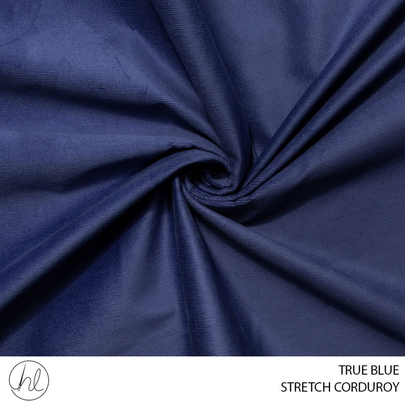 STRETCH CORDUROY 51 TRUE BLUE 150CM PER M