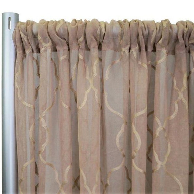 Vertigo Sheer Drapery Panels (118" Wide) / 4 Colors