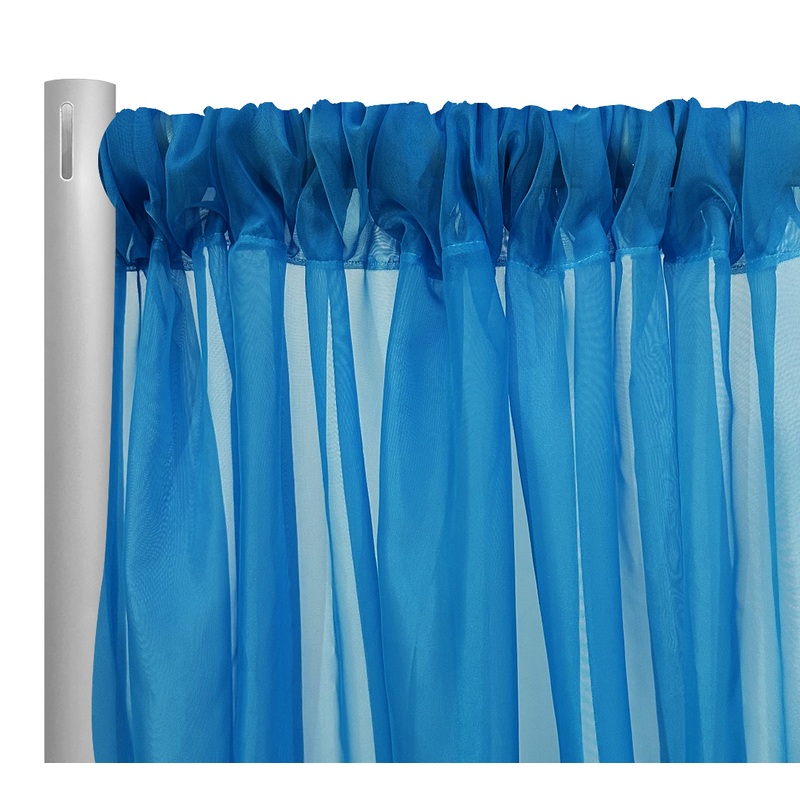Voile Drapery Panel in Teal 6777