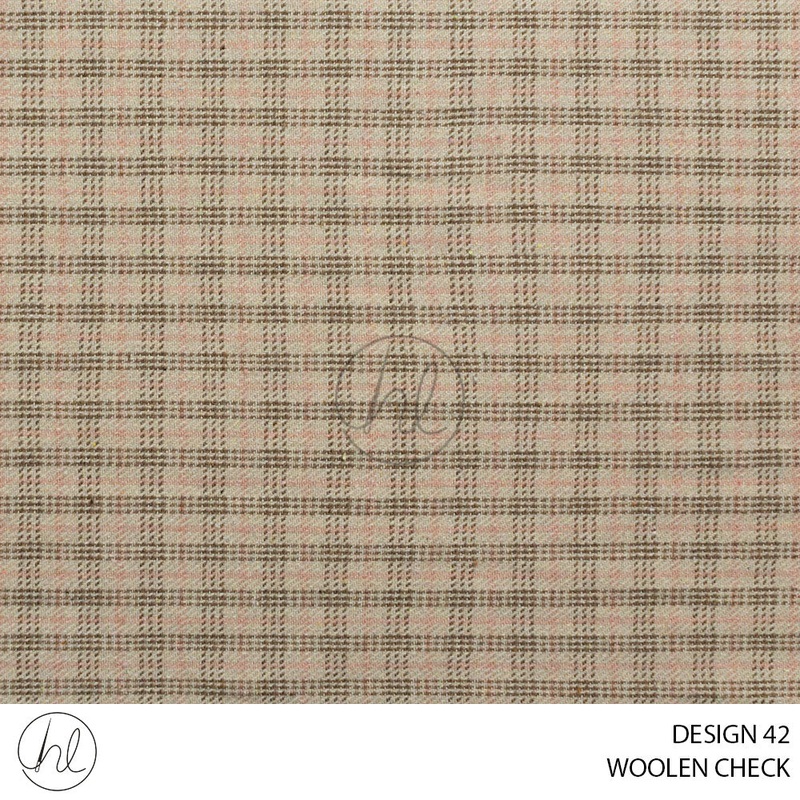 WOOLEN CHECK RUSSIA 51 BEIGE 150CM PER M