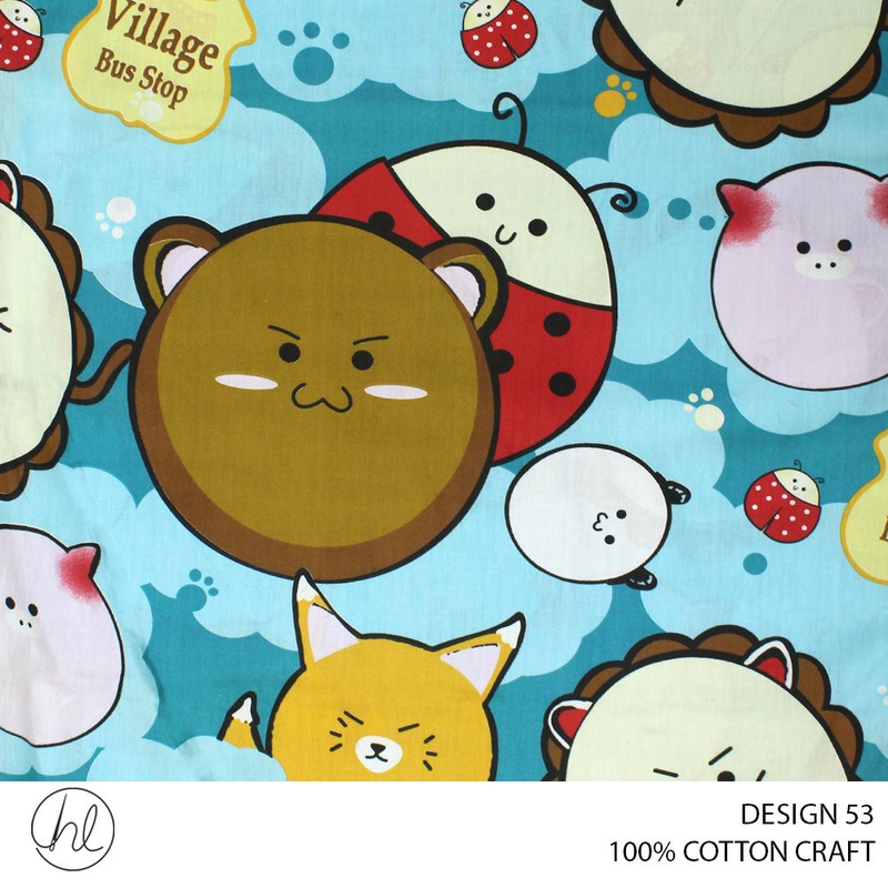100% COTTON CRAFTS DESIGN 53 150CM WIDE PER M