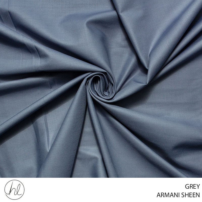 ARMANI SHEEN PLAIN KURTA FABRIC 150CM GREY ROLL ROLL 001