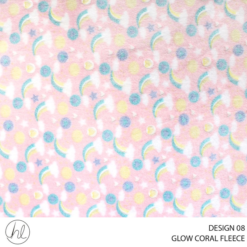 CORAL FLEECE PRT GLOW D#4