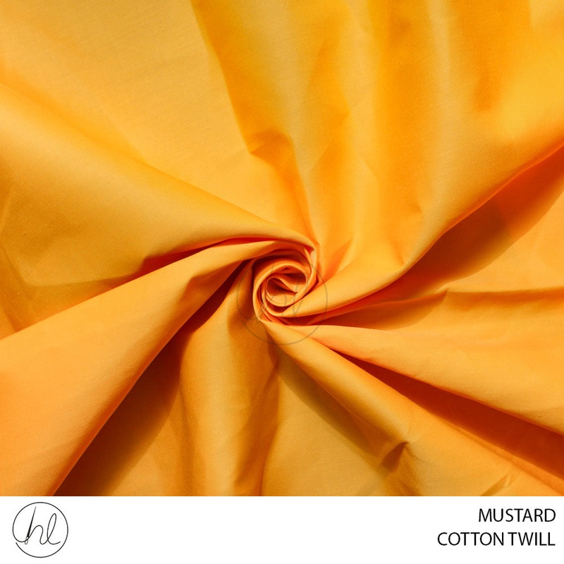 COTTON  TWILL 55 MUSTARD 150CM PER M