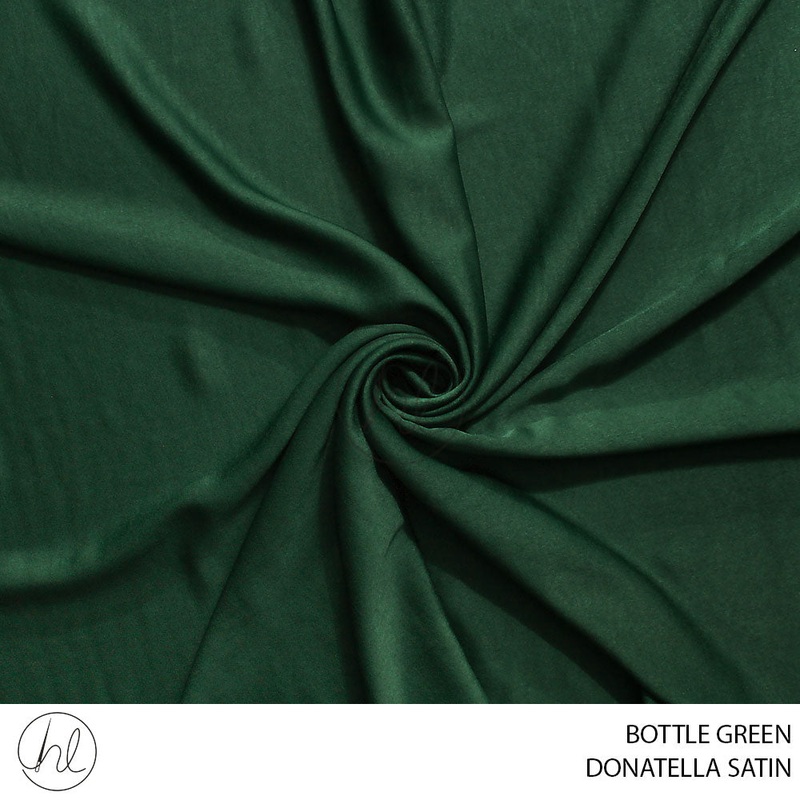 DONATELLA SATIN 56 BOTTLE GREEN 150CM PER M