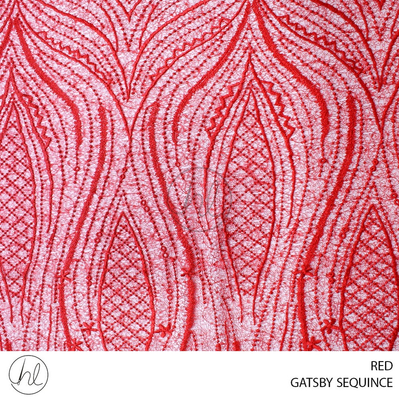 GATSBY SEQUINCE 781 RED 135CM PER M