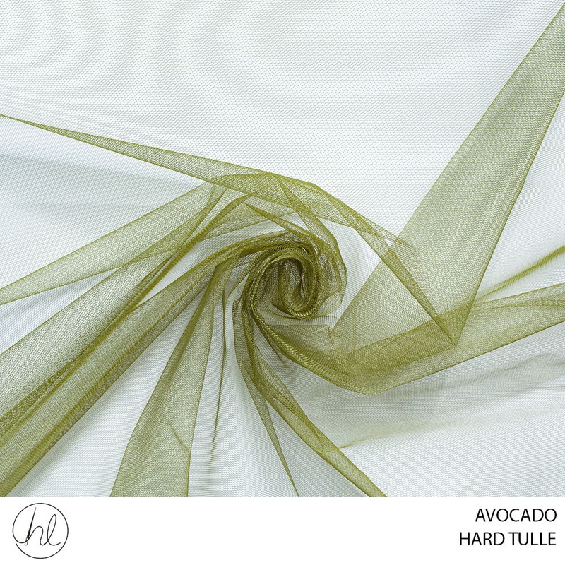 HARD TULLE 51 AVOCADO 150CM PER M