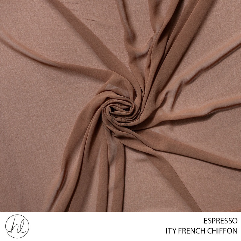 ITY FRENCH CHIFFON 51 ESPRESSO 150CM PER M