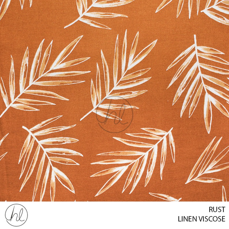 Linen Viscose 51 Rust 150cm Per M