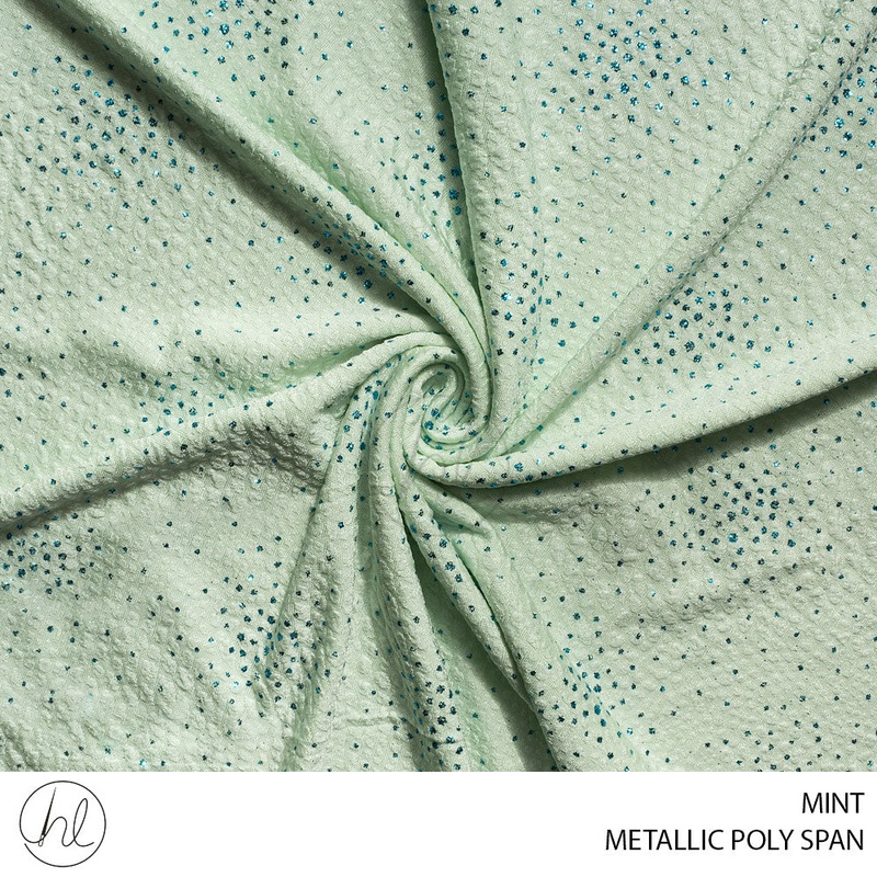 METALLIC POLY SPAN 51 MINT 150CM PER M