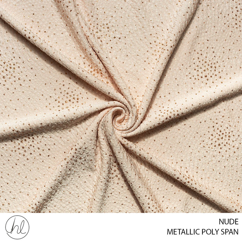 METALLIC POLY SPAN 51 NUDE 150CM PER M