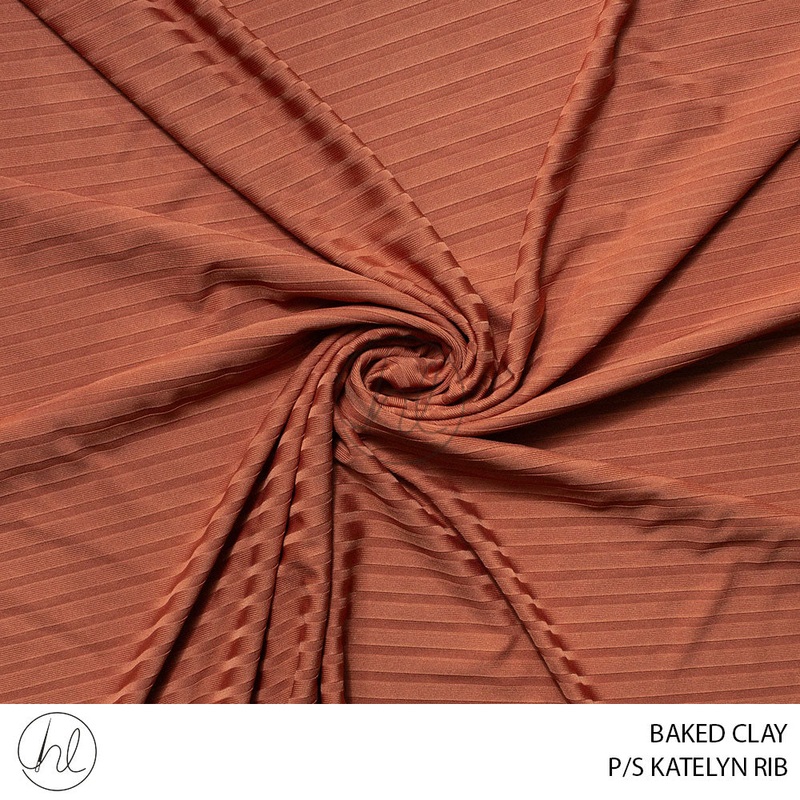P/S KATELYN RIB 51 BAKED CLAY 150CM PER M