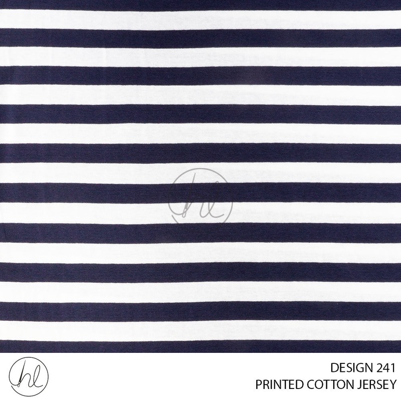 PRINTED COTTON JERSEY 51 NAVY 150CM PER M