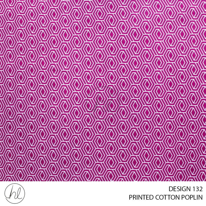 PRINTED COTTON POPLIN 51 PINK 110CM PER M