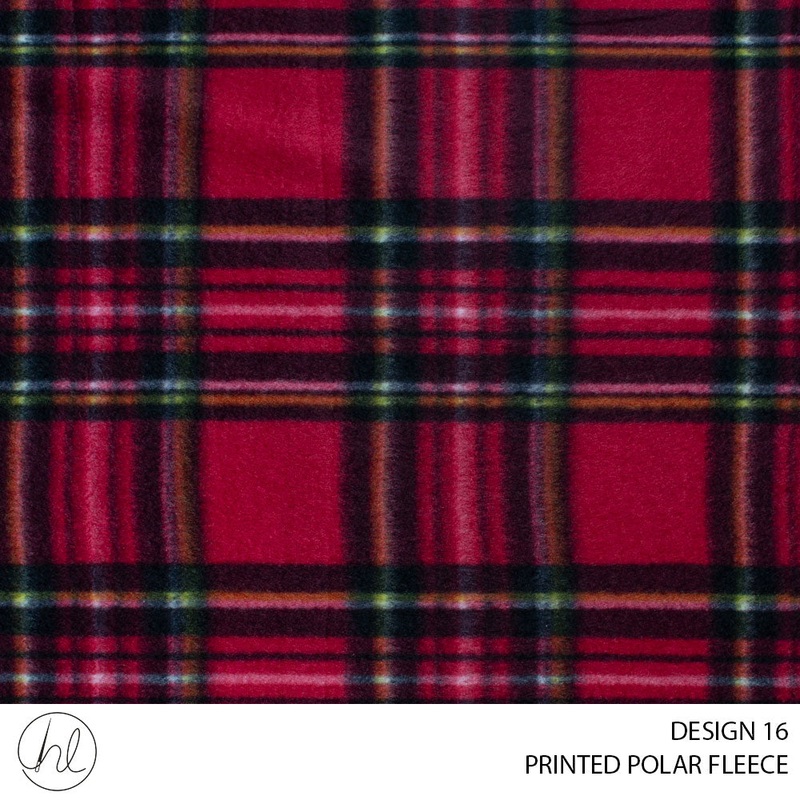 PRINTED POLAR FLEECE 781 RED 150CM PER M