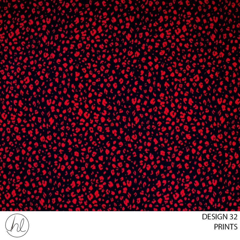 PRINTS 51 PER M  BLACKDESIGN 32 150CM WIDE