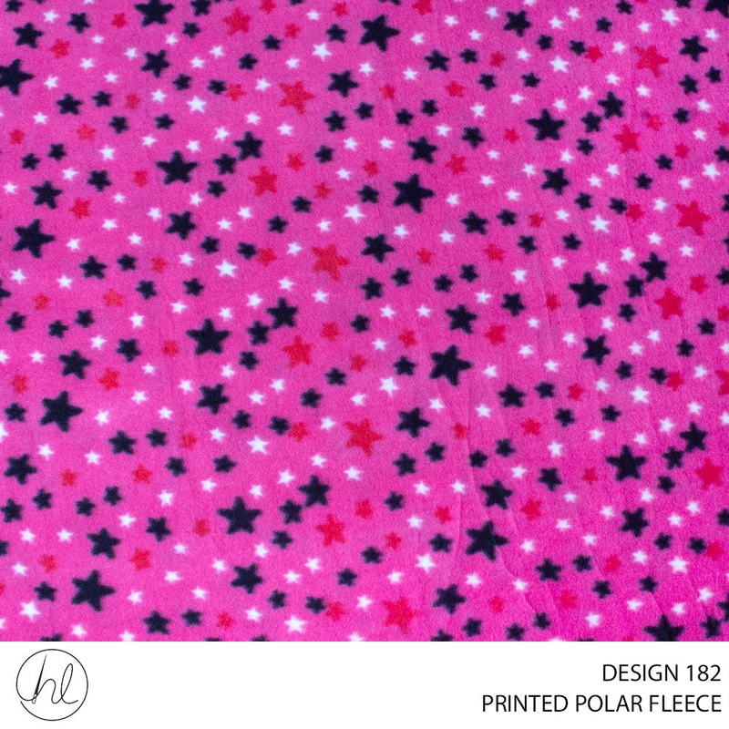 PRT POLAR FLEECE STARS CERISE ROLL ROLL 001
