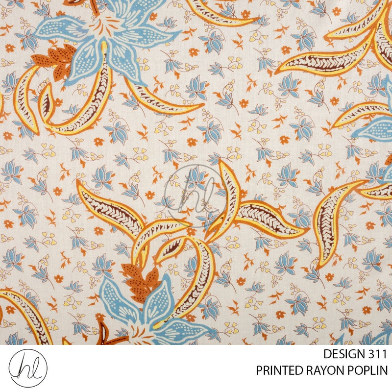 RAYON POPLIN PRINT 51 PER MYELLOWDESIGN 311 150CM WIDE