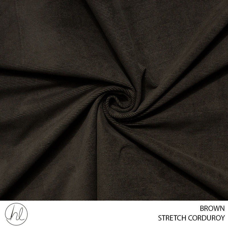 STRETCH CORDUROY 51 BROWN 150CM PER M
