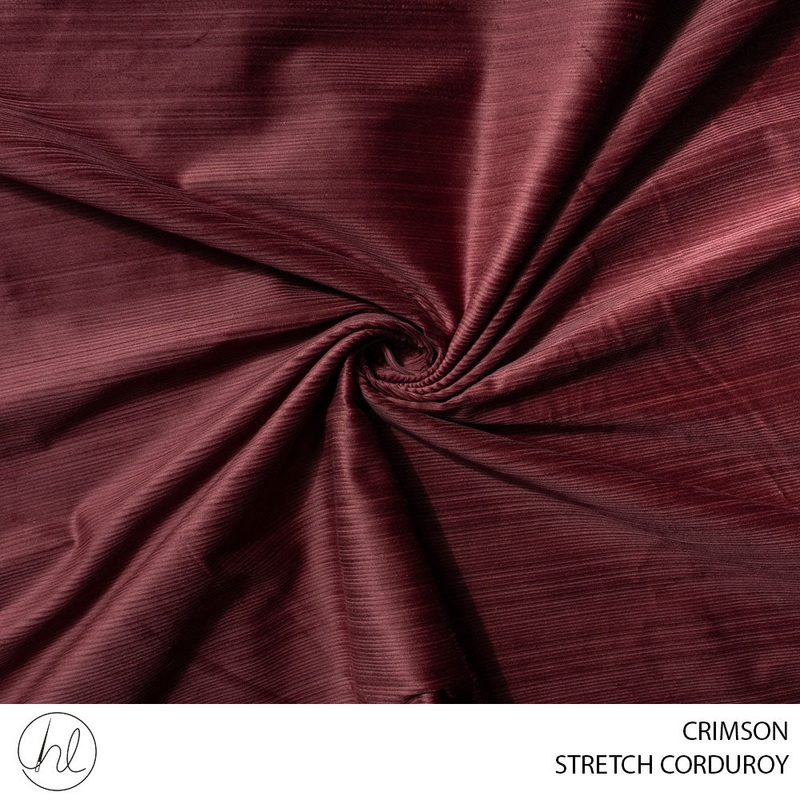 STRETCH CORDUROY 51 CRIMSON 150CM PER M
