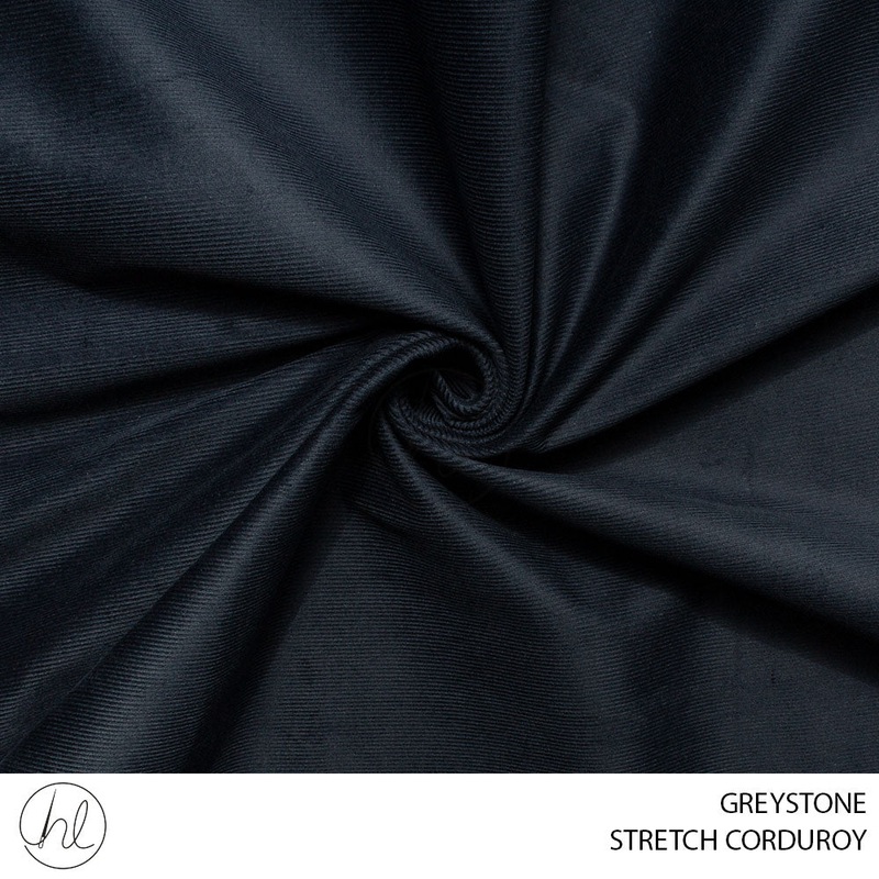 STRETCH CORDUROY 51 GREYSTONE 150CM PER M