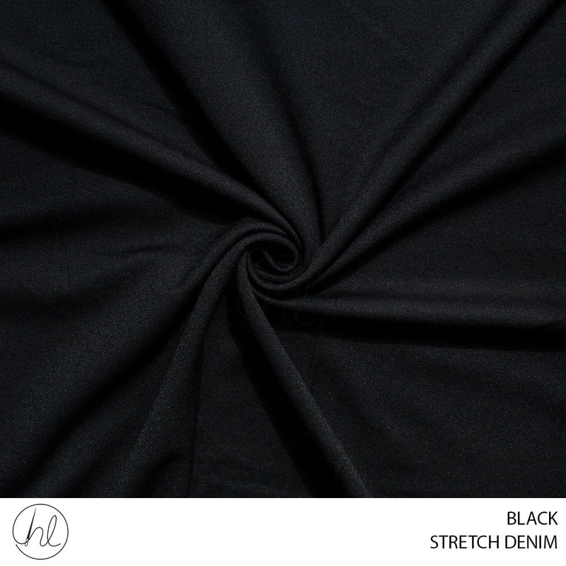 STRETCH DENIM 781 BLACK 150CM PER M