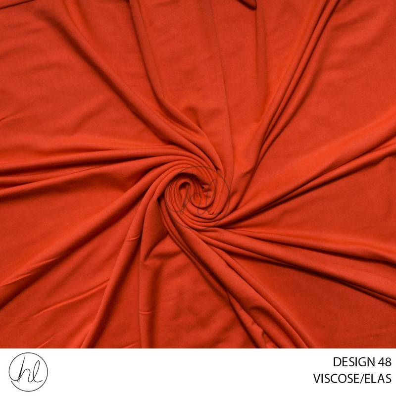 VISCOSE/ELAS 51 ORANGE 150CM PER M