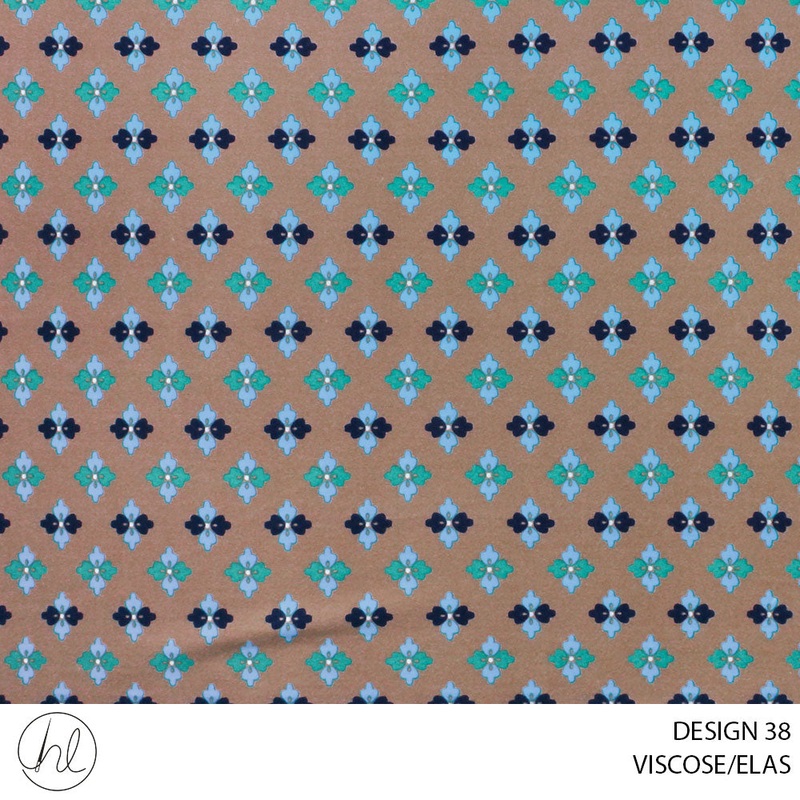 VISCOSE/ELAS 51 UMBER 150CM PER M