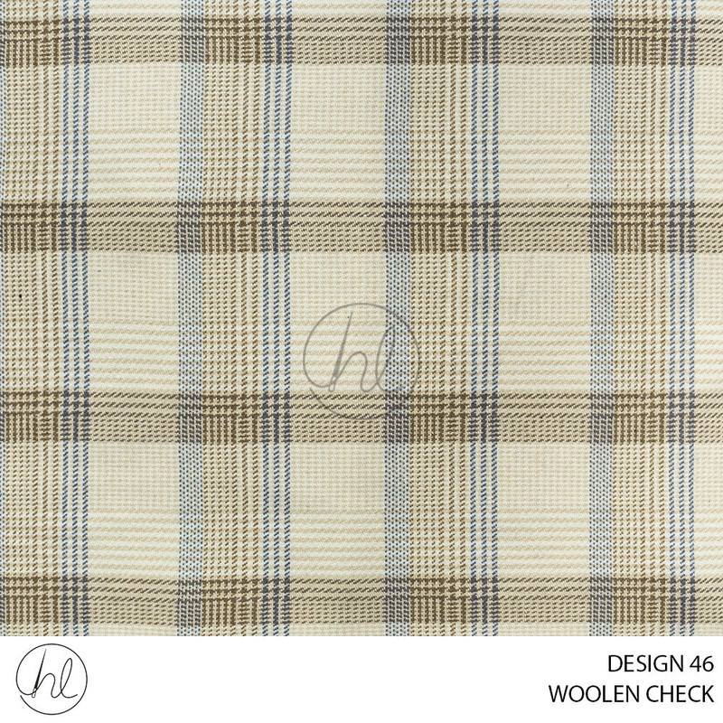 WOOLEN CHECK SWISS 51 BLUE 150CM PER M