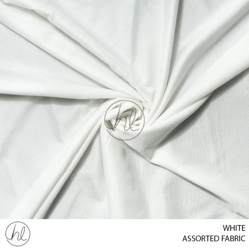 ASSORTED FABRIC 51 WHITE  150CM PER M