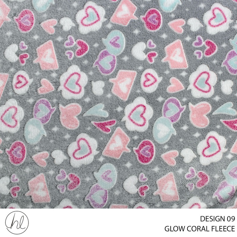 CORAL FLEECE PRT GLOW D#2