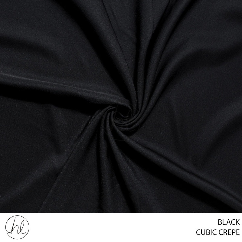 CUBIC CREPE 781 BLACK 150CM PER M