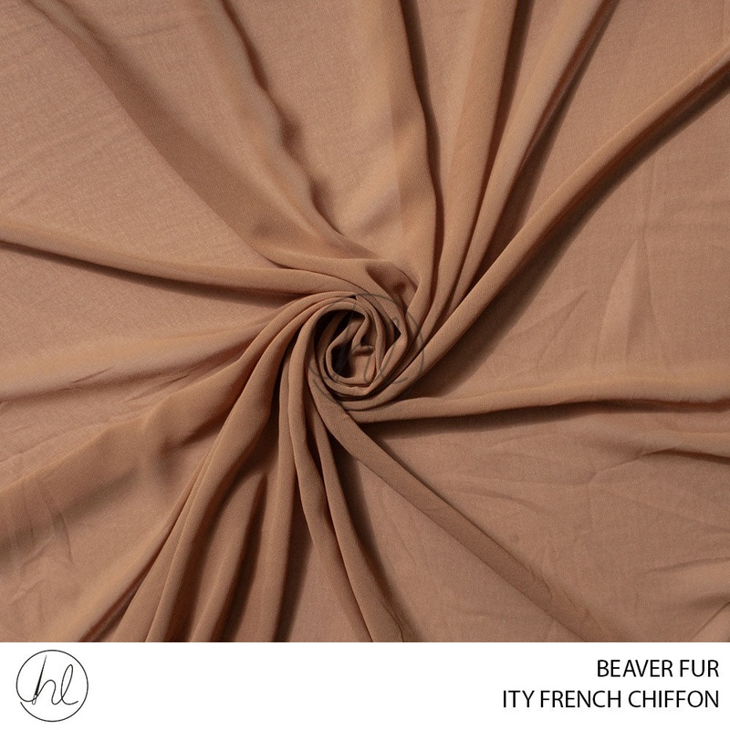 ITY FRENCH CHIFFON 51 BEAVER FUR 150CM PER M