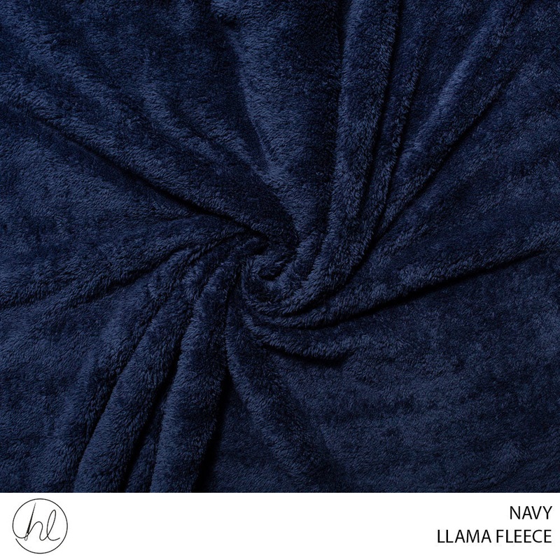 LLAMA FLEECE 51 NAVY 150CM PER M