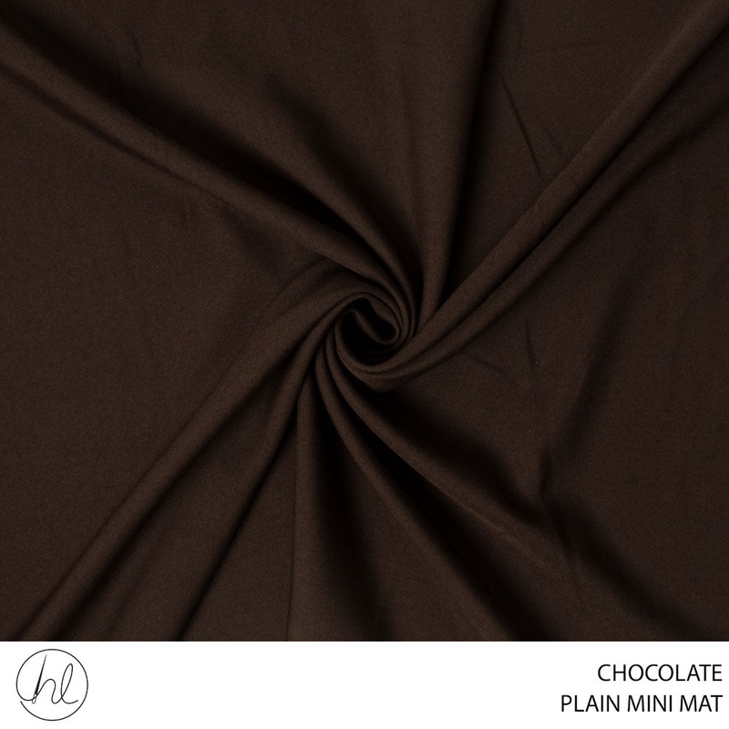 MINI MAT PLAIN FABRIC CHOCOLATE 150CM