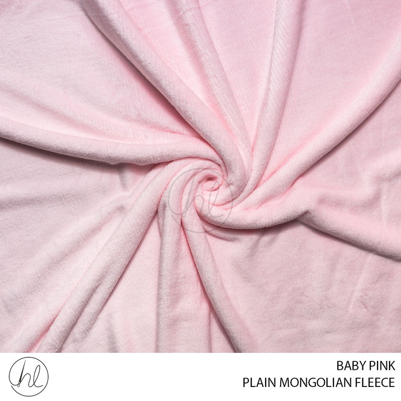 MONGOLIAN FLEECE 150CM BABY PINK ROLL ROLL 001