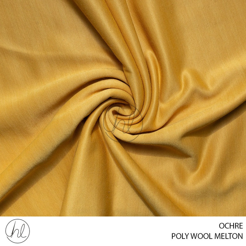 POLY WOOL MELTON 51 OCHRE 150CM PER M